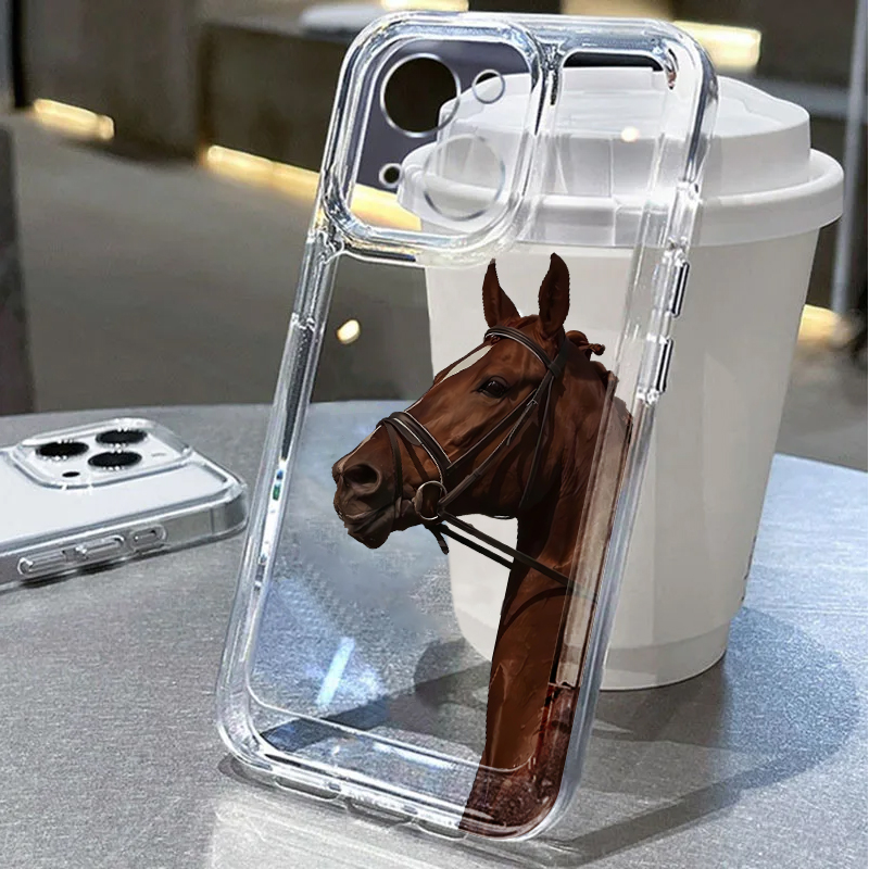 Mini Pc Case - Casing Handphone Lembut Motif Kuda untuk
