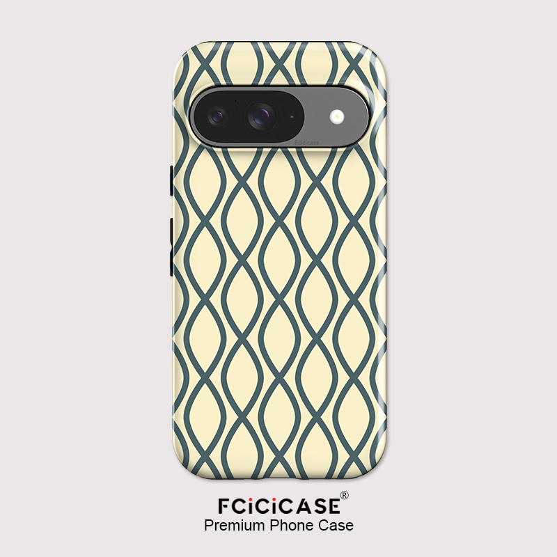 Matte Pc Case - Fcicicase Casing Ponsel Motif Garis Modis