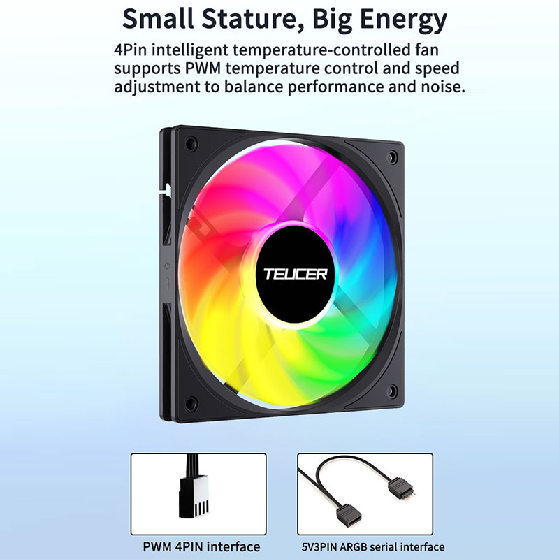 Teucer 120mm Kipas Casing PC F - Pc Chassis ulasan dan harga