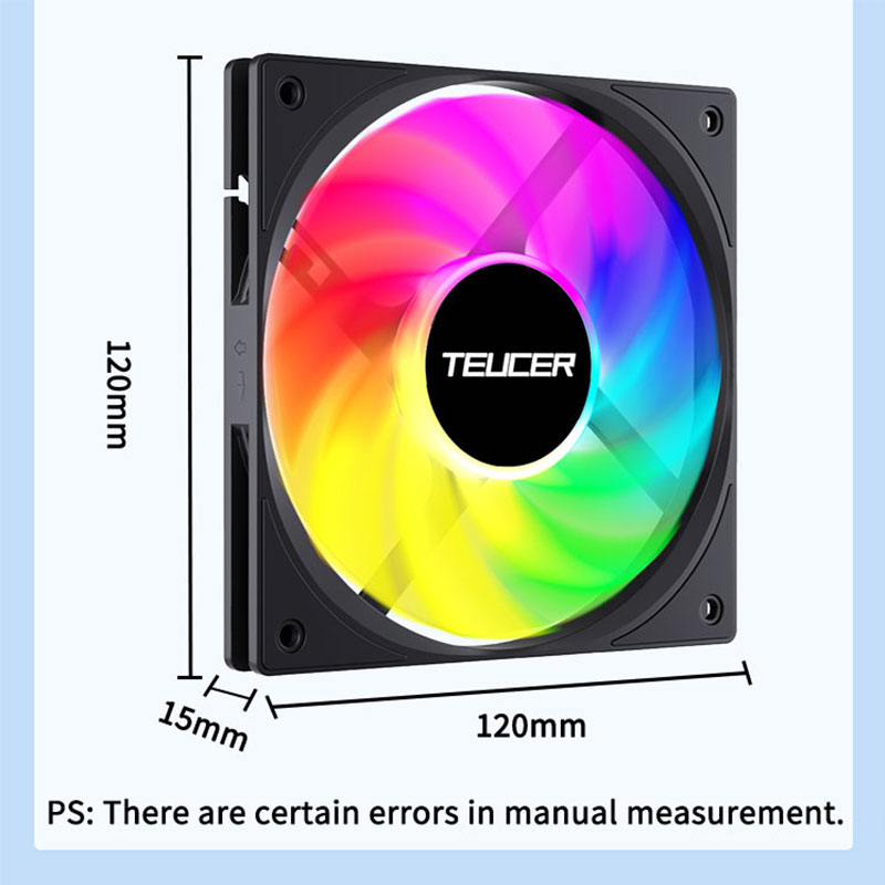 Teucer 120mm Kipas Casing PC F - Pc Chassis ulasan dan harga