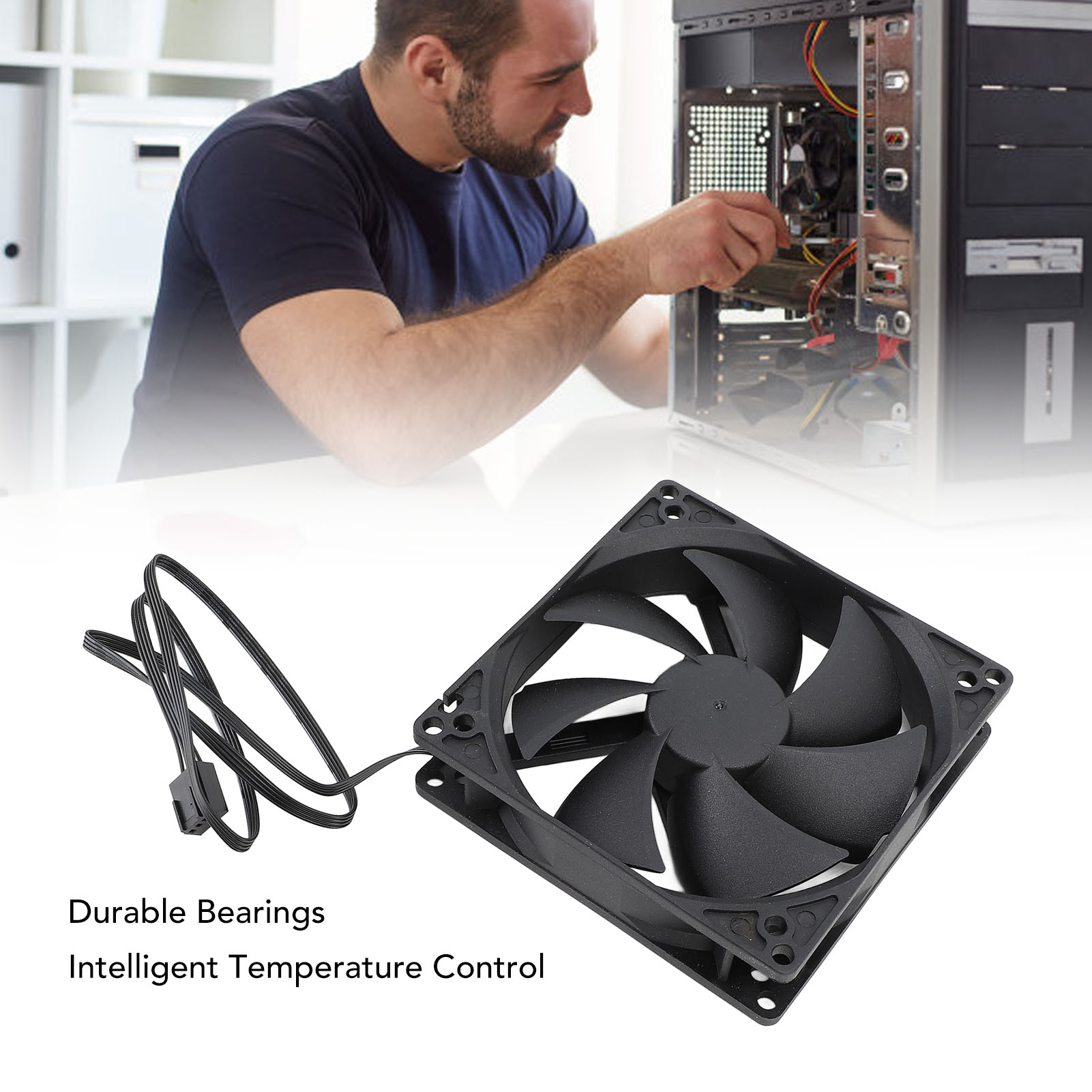 Kipas Casing PC PWM 100mm Kont - Case Fan Controller ulasan dan harga